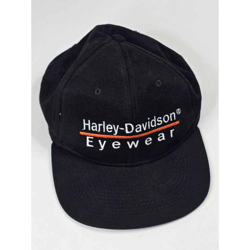 Harley Davidson Eyewear Baseball‎ Cap Black Snapback Motorcycle Vintage Hat Vtg